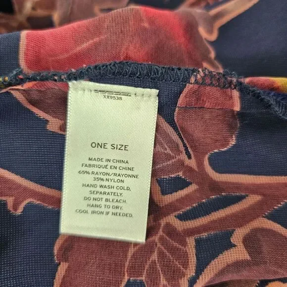 Hinge Seattle Women's Velvet‎ Kimono OS Blue Purple Pink Open Front - Picture 10 of 11